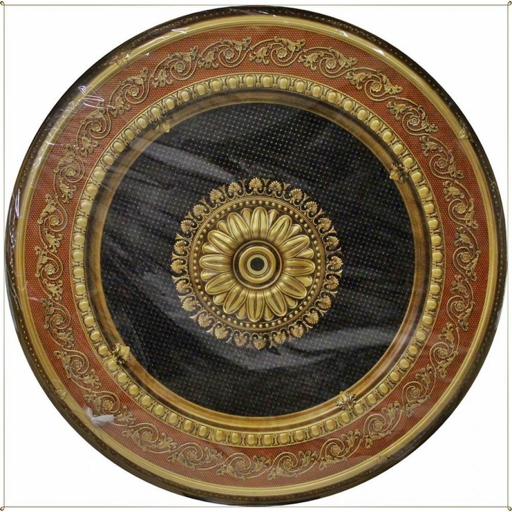 150 cm Yuvarlak Osmanli Saray Tavan Sf-090 Avize Gobegi Patina-Eskitme Altin Varakli 3D